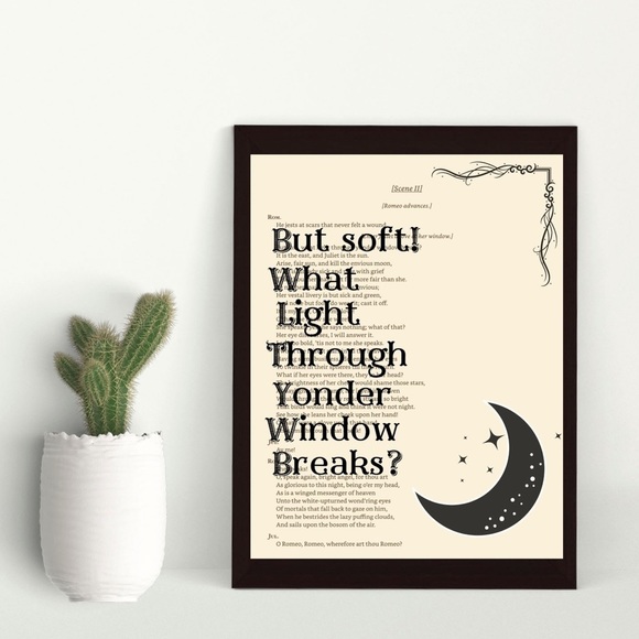 Other - Shakespeare Wall Art, Shakespeare Print, Hamlet Wall Art, Hamlet Print, Book